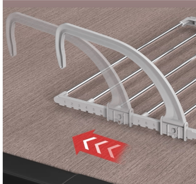 Séchoir de balcon simple rouge