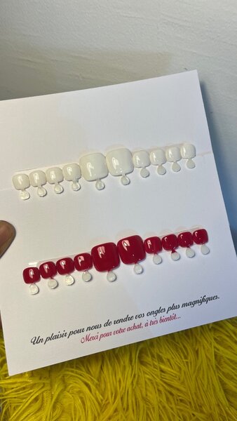 Ongles Précollés Colorés