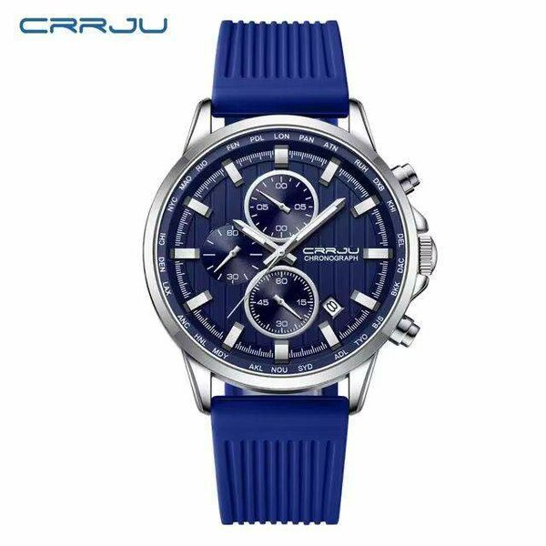 Montre Chronographe Homme Bleu
