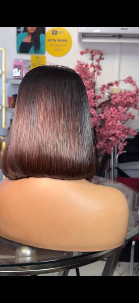 Bone straight Bob unit