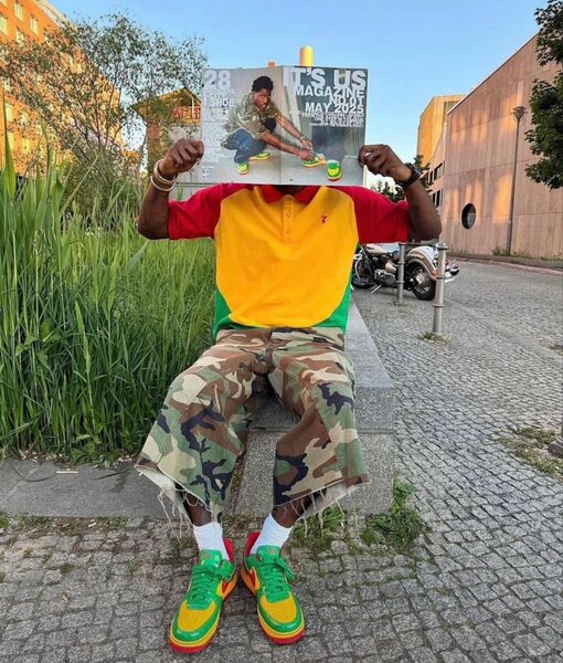 Sneakers colorés et dynamiques