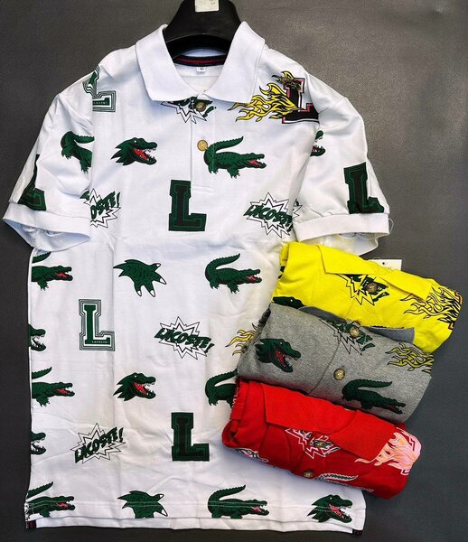 Polo imprimé crocodile pour homme