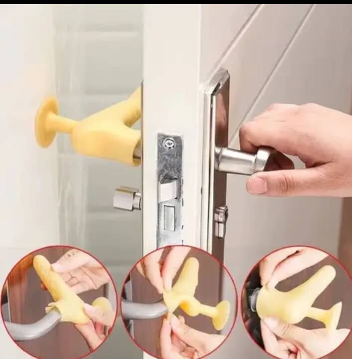 Butée de porte en silicone antichoc
