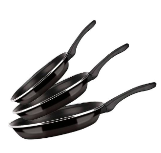 LOT DE 3 POELE PRATIQUE ET DURABLE