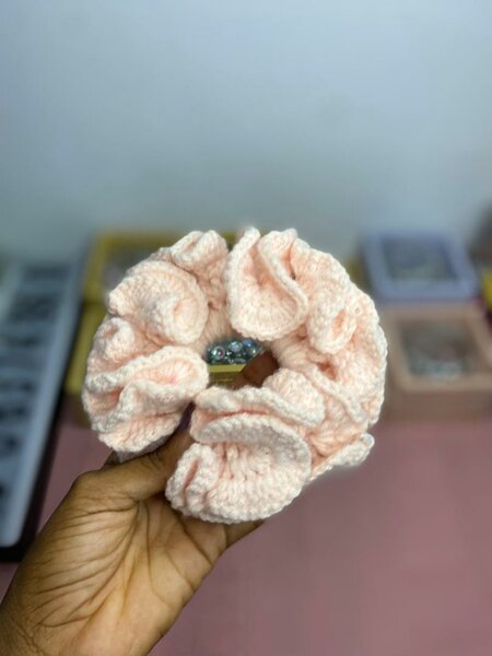 Chouchou en crochet doux