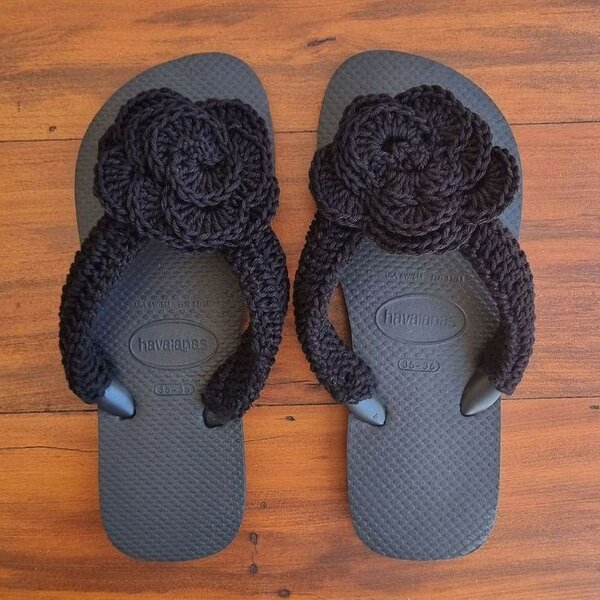 Tongs Havaianas Fleurs Crochet