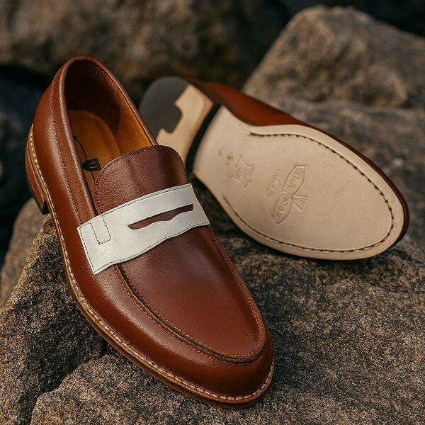 Mocassins en cuir élégants