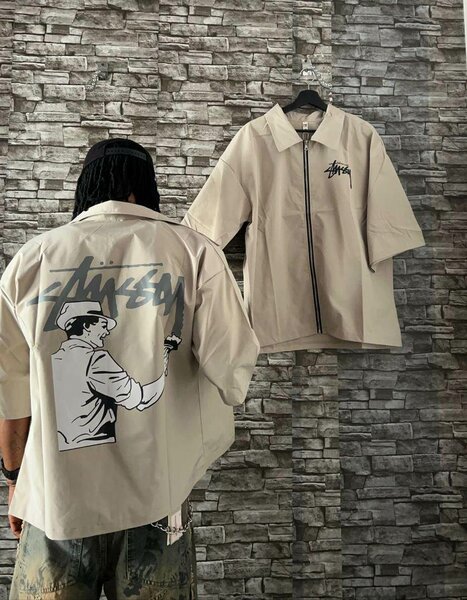 Chemise zippée streetwear