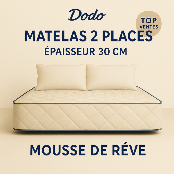 MATELAS  2 PLACES 30 CM