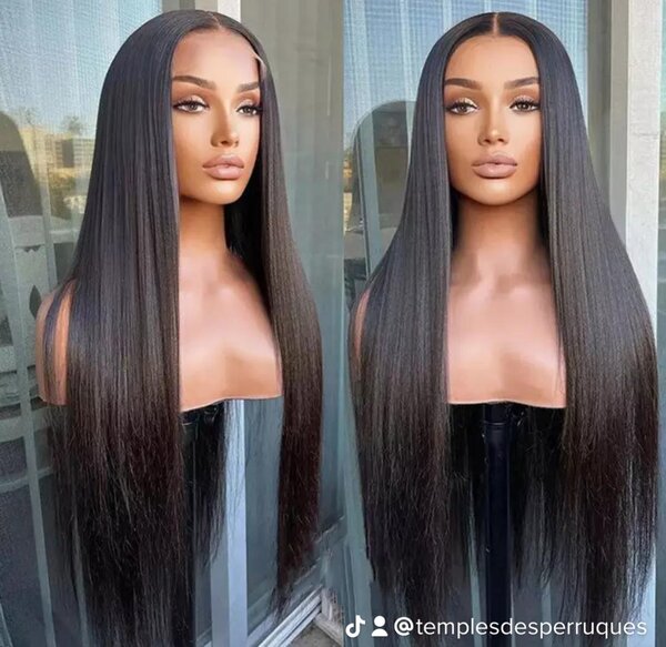 Perruque lace front longue