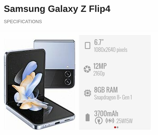 SAMSUNG GALAXY Z FLIP4 5G 256GB