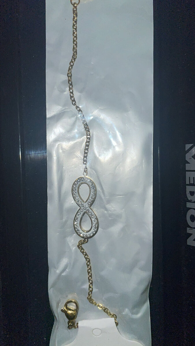 Bracelet infini en acier inoxydable