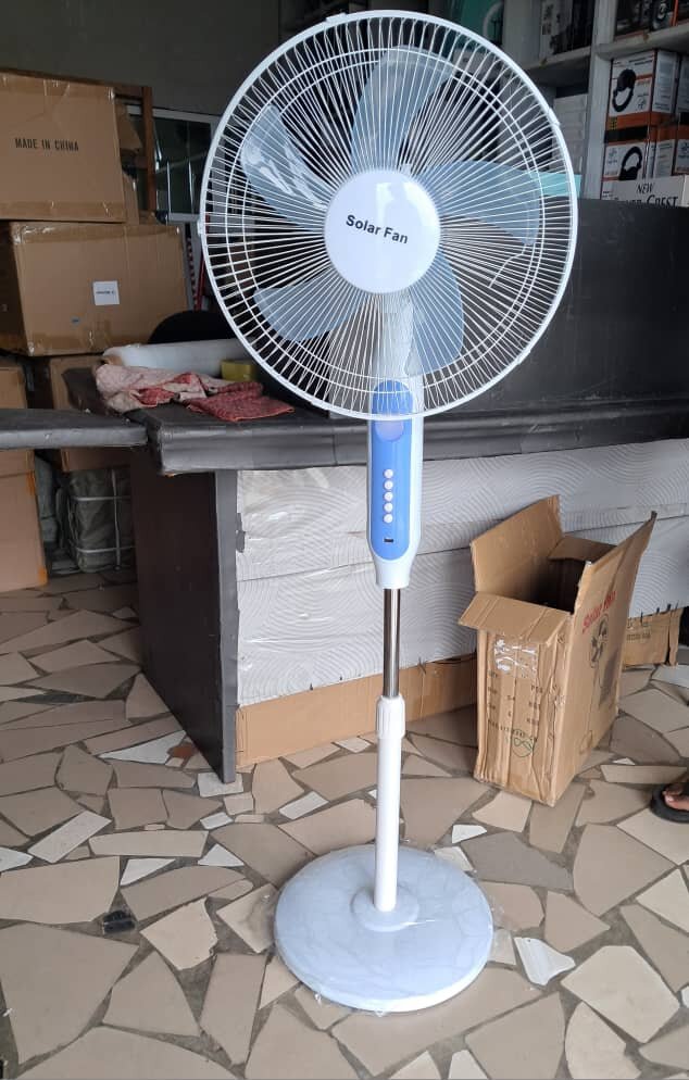 16 inches Rechargeable Solar Fan with Panel