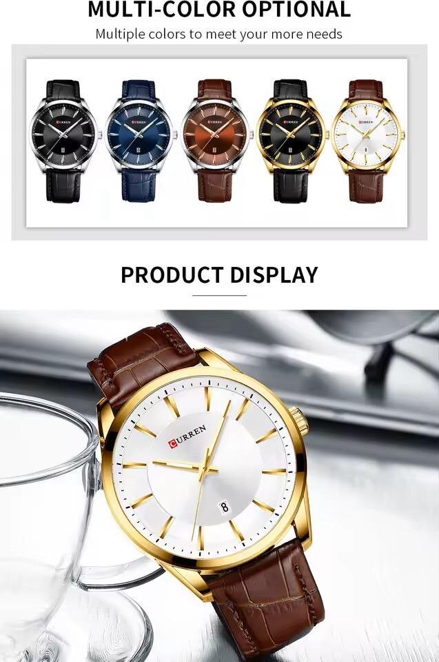 Montre Luxueuse en Simili Cuir
