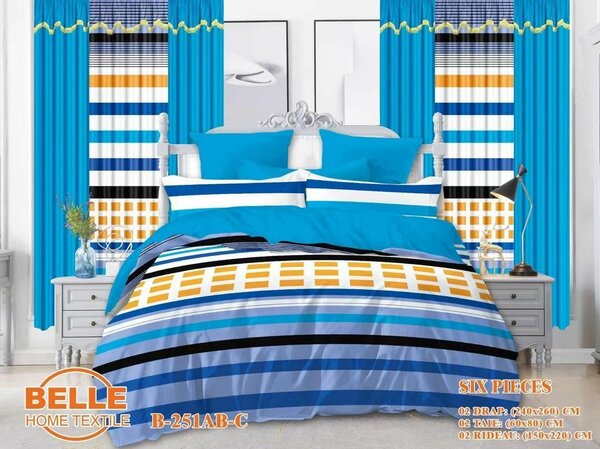 2 DRAPS HOUSE + 2 RIDEAUX +2 T