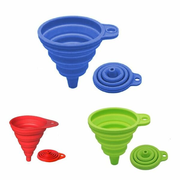 Entonnoir pliable silicone coloré