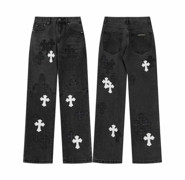 PANTALON FLARE CHROME HEART NOIR