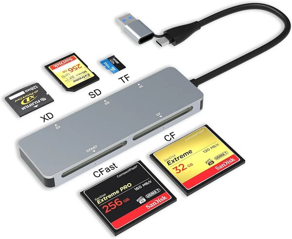 5In-1 cfast memory card reader