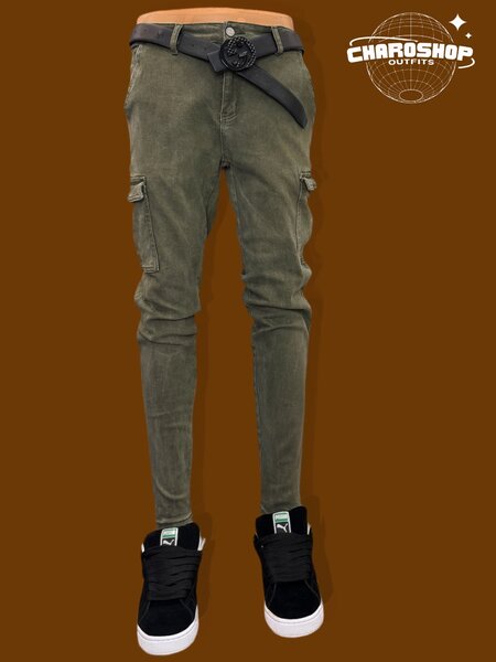 Pantalon cargo slim pour homme
