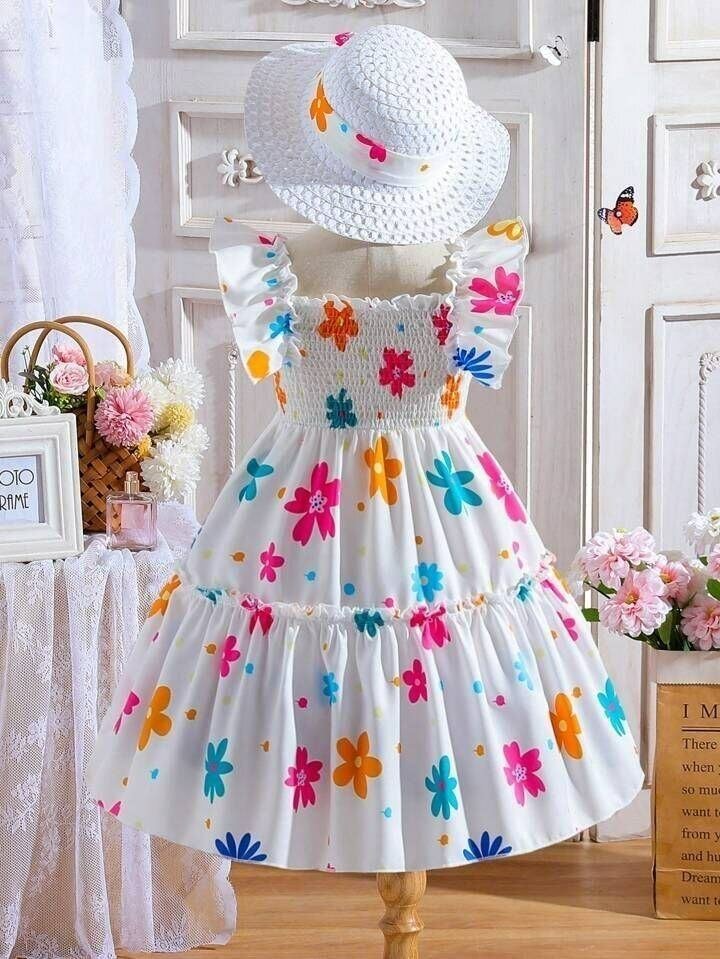 Robe colorée à motifs