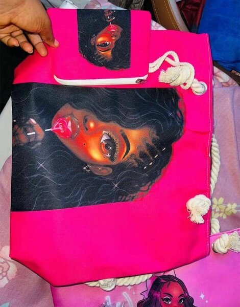 Tote bag artistique coloré 2e1