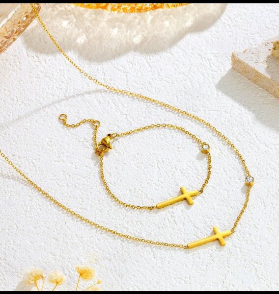 Chaîne et bracelet Or plaqué