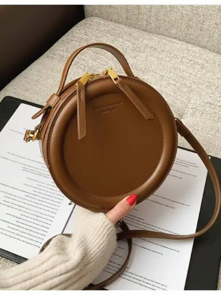 Sac Rond en Cuir Élégant