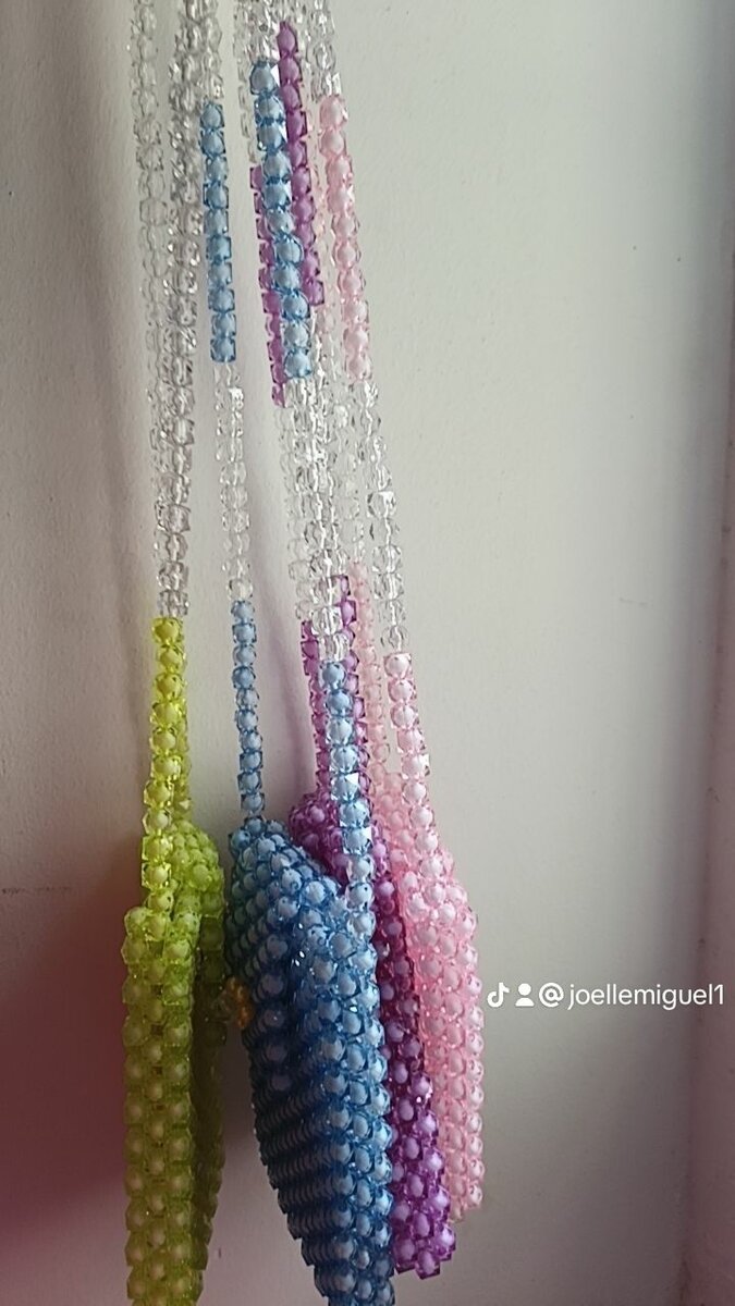 Colorful Beaded Phone Bags