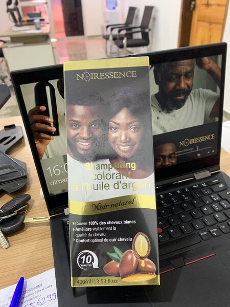 Shampoing Colorant à l'Huile d'Argan Noir Naturel