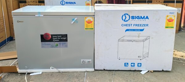 Sigma chest freezer 250 Liters capacity FAs cooling