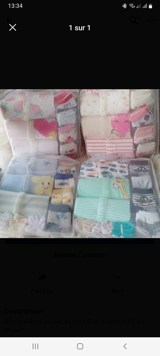 Lot de 3 barboteuses etc