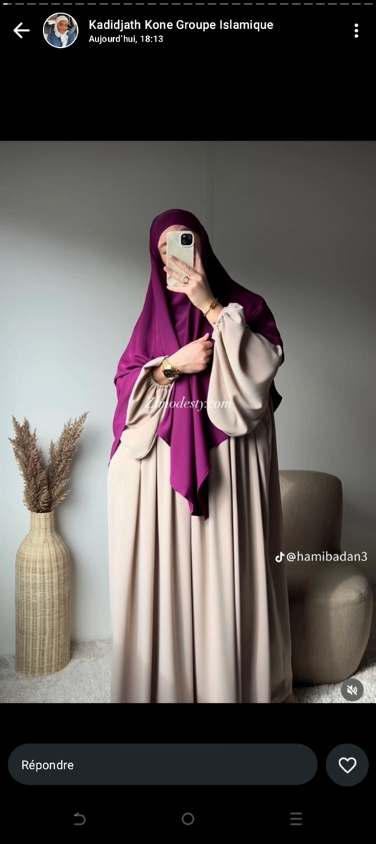 Jilbab Abaya Élégant