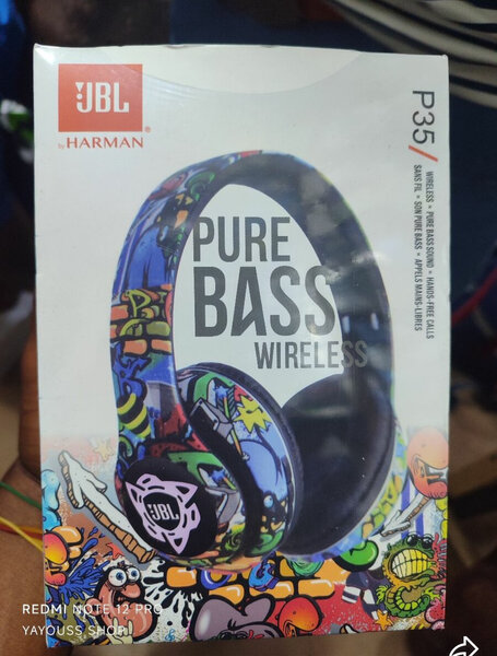 JBL Pure Bass Wireless Headphones
