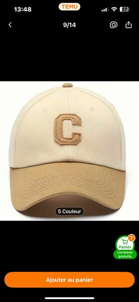 Casquette Beige Classique