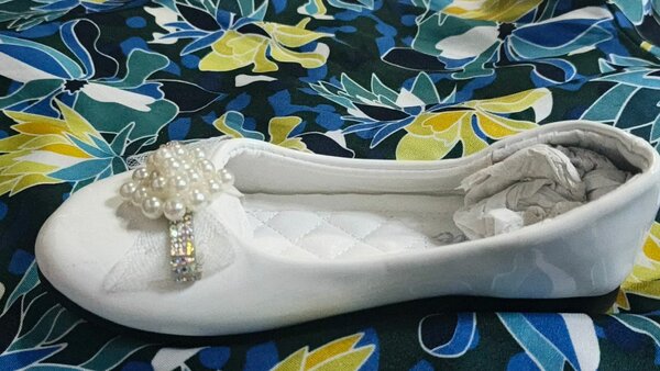 Ballerines blanches élégantes