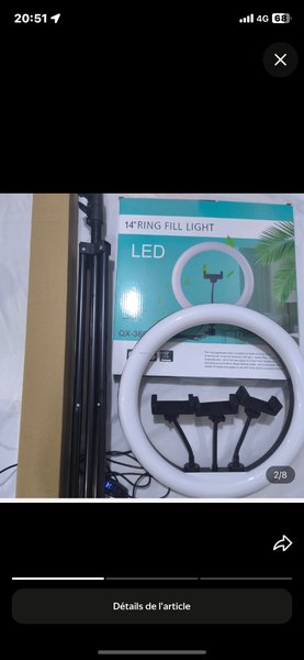 Lumière LED Anneau 14"