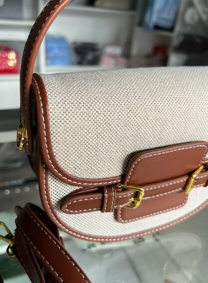 Crossbody bag grey-brown