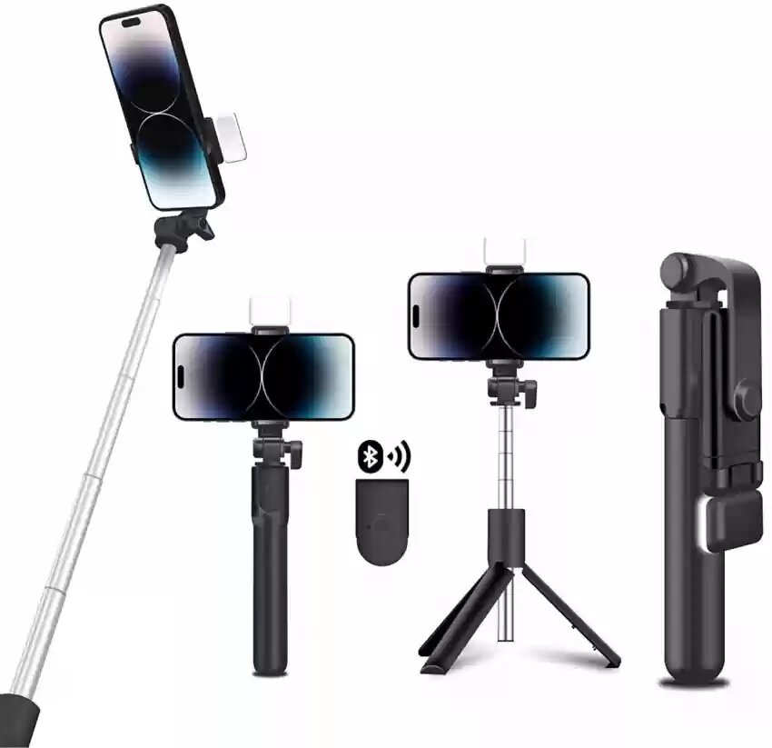 Selfie stick tripod stands