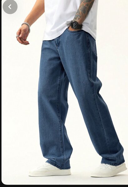 Men's Blue Relaxed Jeans