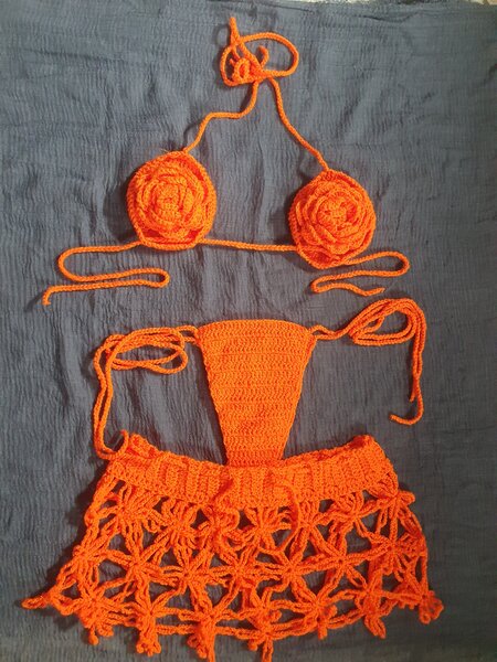 Bikini crochet 3pieces