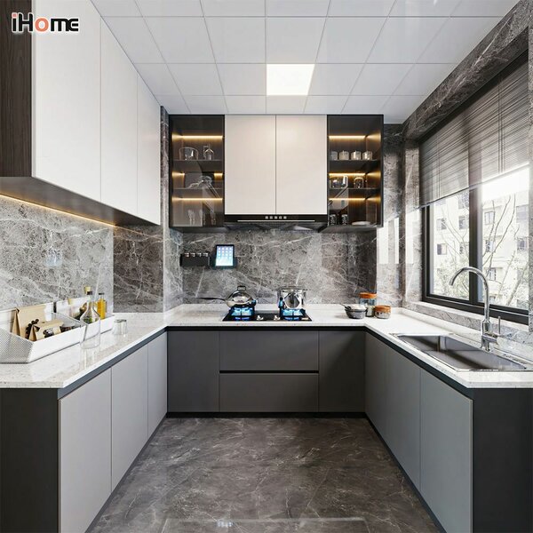 Kitchen cabinet installation.