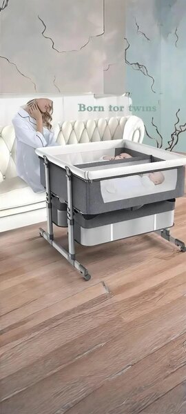 Berceau jumeaux réglable