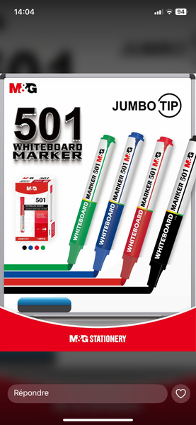 Marqueurs Tableau Blanches M&G