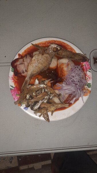Dokounou + dindon + poisson