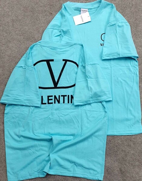 T-shirt bleu unisexe tendance