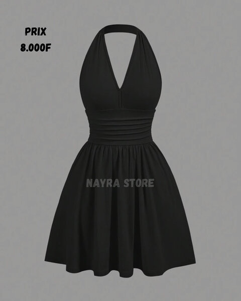 Robe Noire Élégante Femme