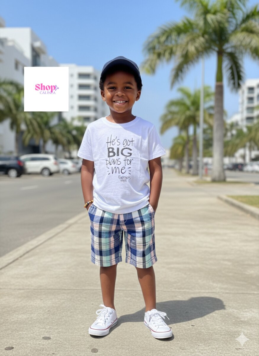 T-shirt enfant blanc imprimé