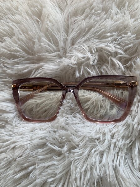 Optical blue lens frame