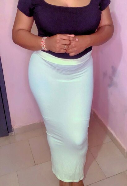 Jupe longue texturée élégante