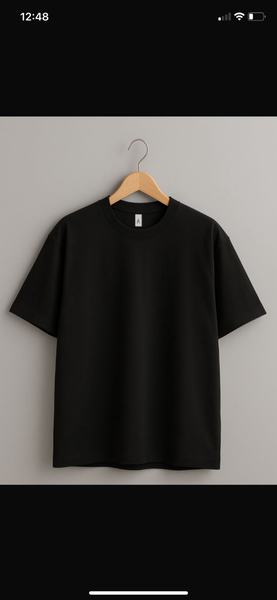 T-shirt noir unisexe classique